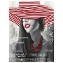 Painting on canvas "Woman with red hat" 90x120cm INART 3-90-006-0100