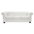 ΚΑΝΑΠΕΣ 3ΘΕΣΙΟΣ T.CHESTERFIELD HM3009.02 ΤΕΧΝΟΔΕΡΜΑ ΛΕΥΚΟ ΜΑΤ 208x90x73 εκ.