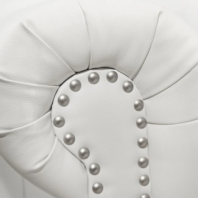 ΚΑΝΑΠΕΣ 3ΘΕΣΙΟΣ T.CHESTERFIELD HM3009.02 ΤΕΧΝΟΔΕΡΜΑ ΛΕΥΚΟ ΜΑΤ 208x90x73 εκ.