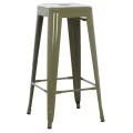 ΣΚΑΜΠΟ BAR ΜΕΤΑΛΛΙΚΟ MELITA ΣΕ DARK OLIVE GREEN HM8642.03 43x43x78 εκ.