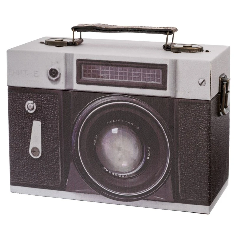 DECO PU BOX CAMERA 20X9X14CM