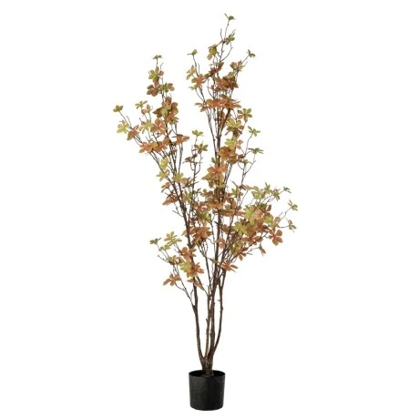 ARTIFICIAL ENKIANTHUS TREE 120CM WITH 150 LEAVES IN PLASTIC POT D12.5X11.5CM