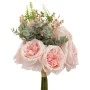 ARTIFICIAL PINK PEONIA BOUQUET X6 26CM