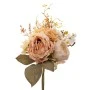 ARTIFICIAL CREAM  PINK ROSE AND FORGET ME NOT BOUQUET