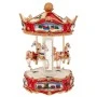 XMAS RESIN WINDING CAROUSEL WITH MUSIC AND MOVEMENT 15X15X23,5CM