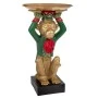 GOLD POLYRESIN MONKEY WITH GREEN COSTUME AND DISC ON HANDS 23X23X36CM