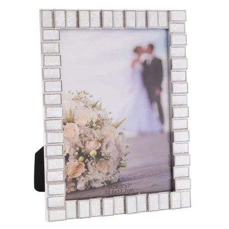 CRΘME METAL FRAME WITH IVORY 13X18CM