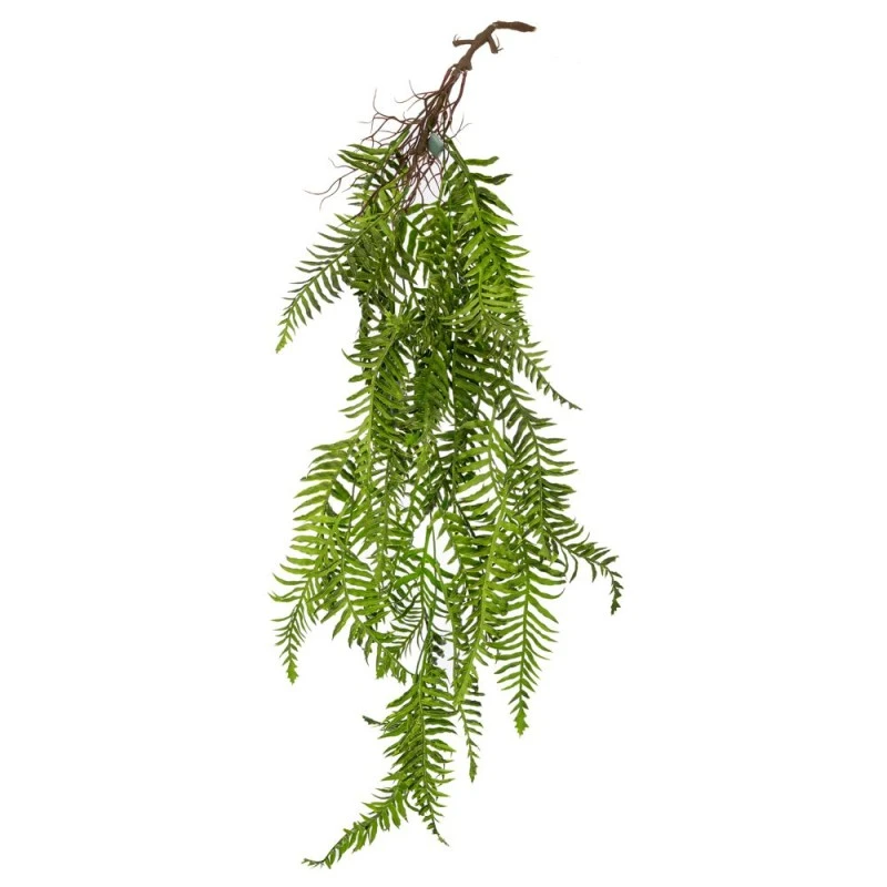 GREEN HANGING FERN WITH UV AND FIRE PROTECTION
