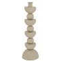 METAL CANDLEHOLDER IN CREAM COLOR 10X10X33CM