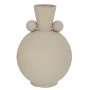METAL ROUND VASE IN CREAM COLOR 20X20X29CM