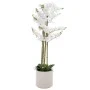 ARTIFICIAL WHITE ORCHID PHALAENOPSIS IN CERAMIC POT 127CM