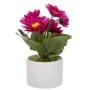 ARTIFICIAL FUCHSIA GERBERA IN CERAMIC POT 20CM