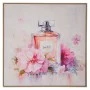 PERFUME PAINTING ON PRINTED CANVAS WITH LIGHT NATURAL FRAME 80X80CM