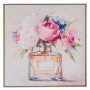 PERFUME PAINTING ON PRINTED CANVAS WITH LIGHT NATURAL FRAME 80X80CM