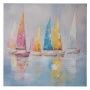 SAIL BOATS PAINTING ON PRINTED CANVAS 80X80CM