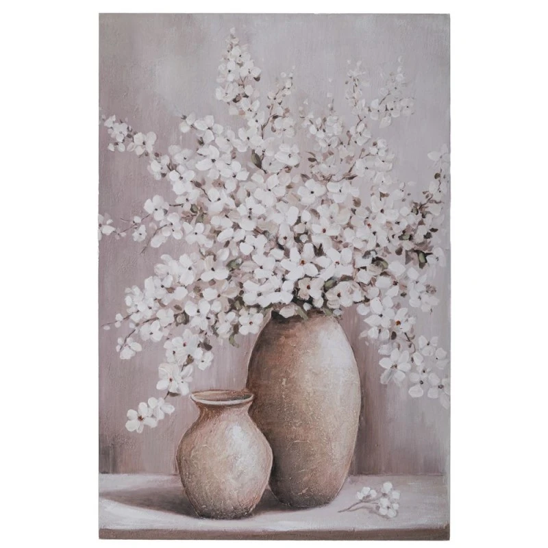 PLANT OIL PAINTING ON PRINTED CANVAS 80Χ120CM