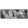 BANANA LEAVES PAINTING WITH WHITE FRAME ON PRINTED CANVAS 40Χ120CM