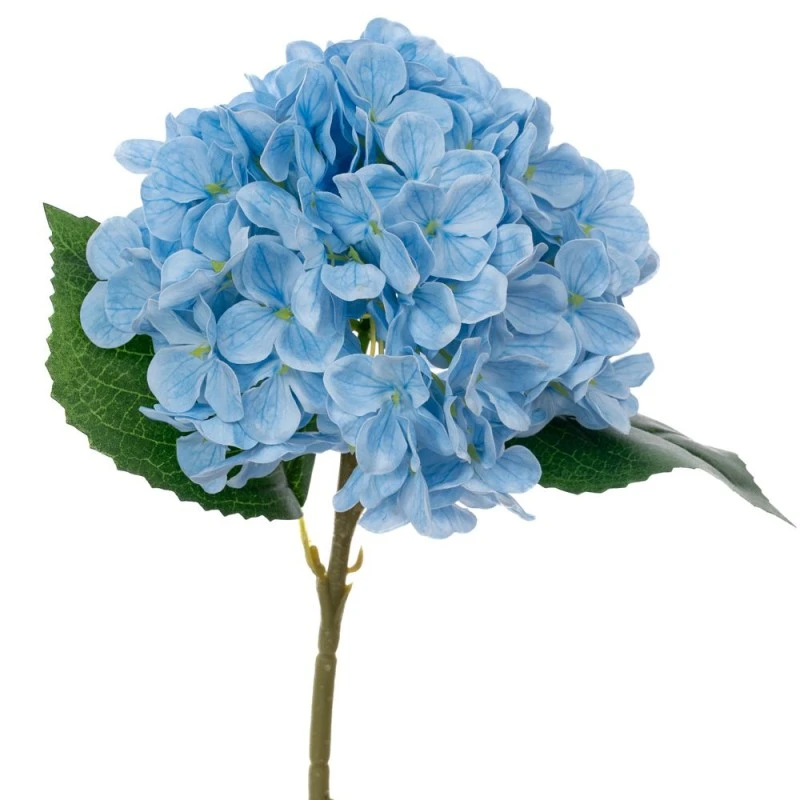 GIANT LIGHT BLUE HYDRANGEA STEM REAL TOUCH