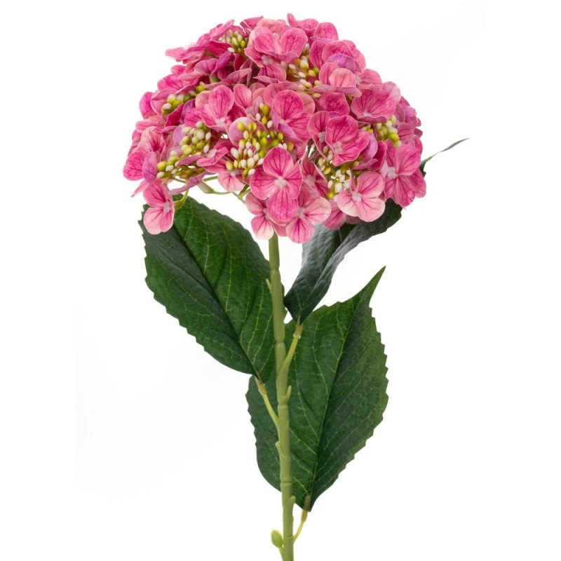 HYDRANGEA STEM REAL TOUCH IN DARK PINK COLOR D18X61,5CM