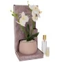 ARTIFICIAL SALMON LILIUM IN POT WITH AROMA IN GIFT BOX (JASMINE) 14X14X30CM