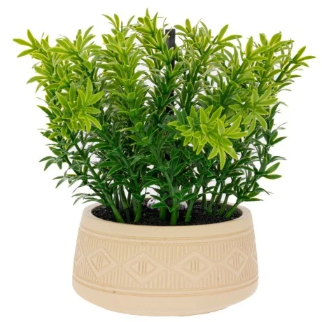 ARTIFICIAL GREEN GRASS IN POT WITH AROMA IN GIFT BOX  (TIBETOK EVENING FRAGRANCE JADE) 18X15X21,5CM