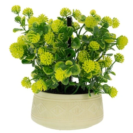 ARTIFICIAL GREEN GRASS IN POT WITH AROMA IN GIFT BOX  (TIBETOK EVENING FRAGRANCE JADE) 18X15X21,5CM