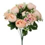 ARTIFICIAL CREAM FLOWERS BUSH POTTED