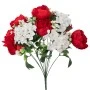 ARTIFICIAL RED FLOWERS BUSH POTTED