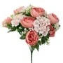 ARTIFICIAL SALMON FLOWERS BUSH POTTED