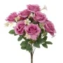 ARTIFICIAL PURPLE ROSES BUSH POTTED