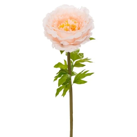 ARTIFICIAL GIANT STEM SALMON PEONY 38X38X115CM