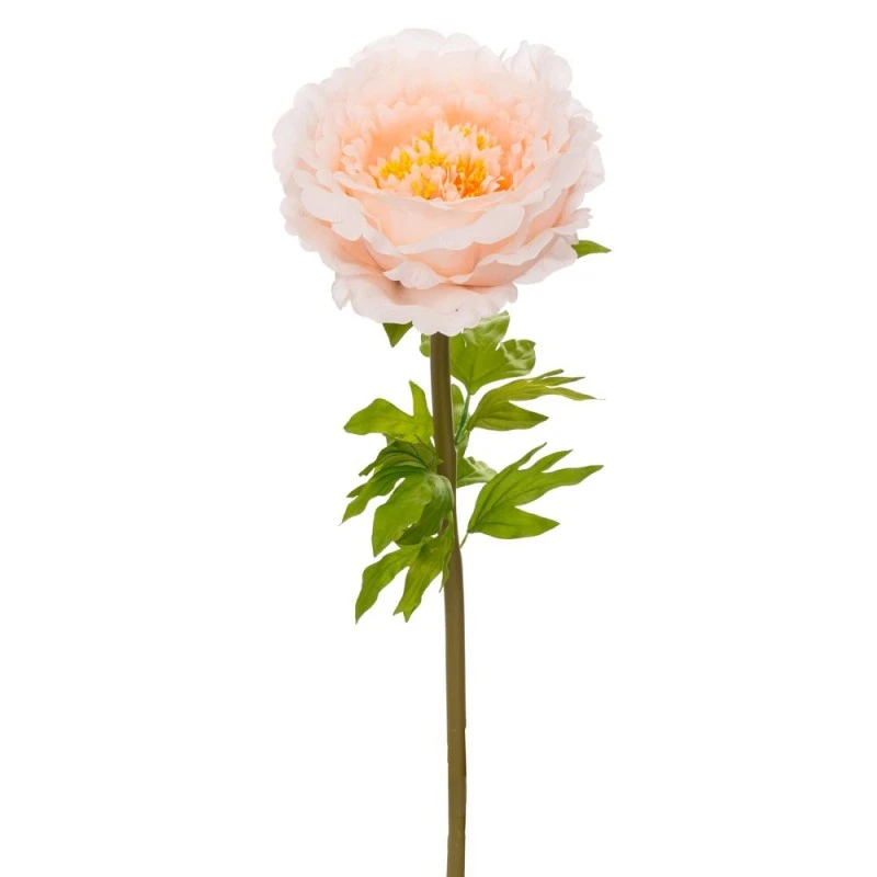 ARTIFICIAL GIANT STEM SALMON PEONY 38X38X115CM