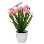 PINK FLOWERS IN PLASTIC POT 10X9X28CM