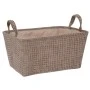 CREAM FABRIC STORAGE BASKET 40X30X20CM
