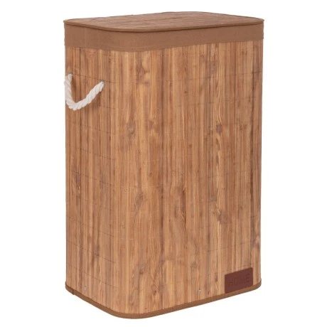 NATURAL BAMBOO LAUNDRY BASKET 40X30X60CM