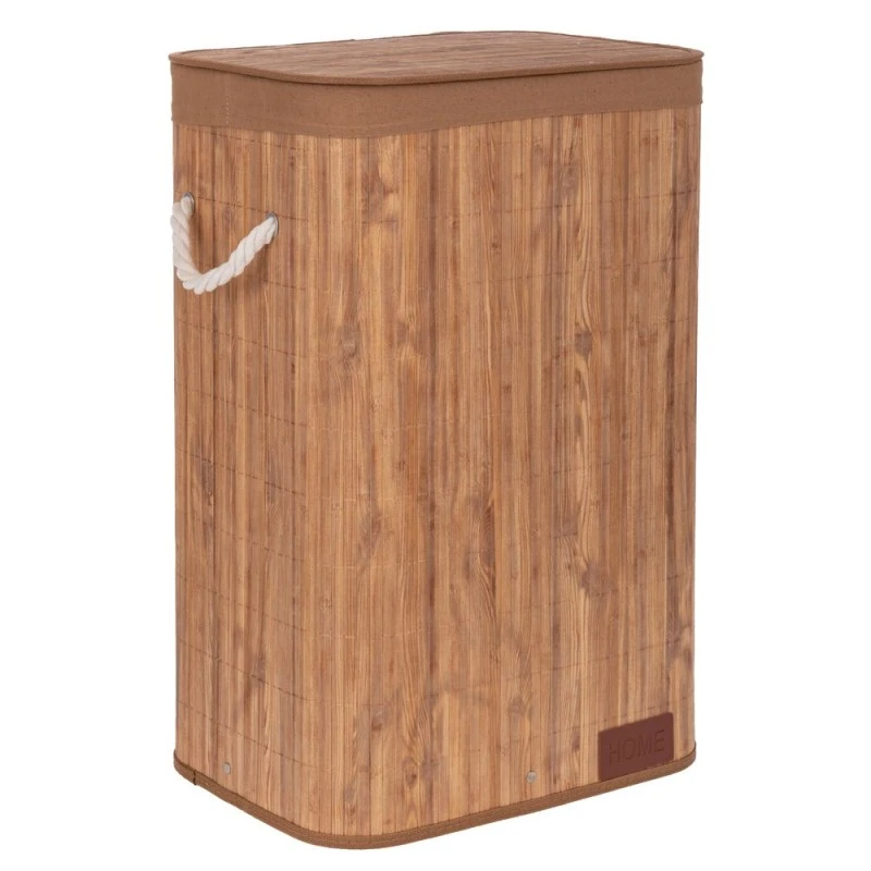 NATURAL BAMBOO LAUNDRY BASKET 40X30X60CM