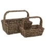 SET 2 BASKET WITH HANDLES 30X20X12 24X14X10CM