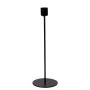 BLACK METAL CANDLEHOLDER 30CM