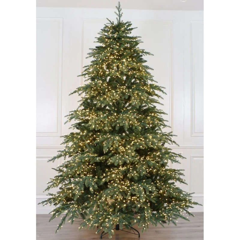 CHRISTMAS TREE PRE-LIT ASPEN 180CM WITH 3250 LED WARM WHITE LIGHTS 8 FUNCTIONS (PE+PVC)