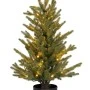 CHRISTMAS TREE PRE-LIT WITH POT 90CM WITH 50 LED WARM WHITE STEADY LIGHTS