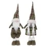 XMAS SET 2 GREEN FABRIC FOLDABLE GNOME WITH HEART 70CM