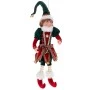 XMAS GREEN RED COLOR CHECKERED ELF 30CM