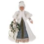 XMAS MRS SANTA IN MINT GREEN COLOR HOLDING A WREATH 45CM