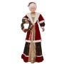 XMAS MRS SANTA IN RED GOLD COLOR HOLDING A WREATH 150CM
