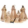 XMAS SET 6 RESIN NATIVITY FIGURINES IN GOLD COLOR 40CM