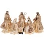 XMAS SET 6 RESIN NATIVITY FIGURINES IN GOLD COLOR 30CM