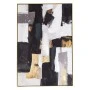 ABSTRACT OIL PAINTING 80Χ120 CM WITH GOLD FRAME ON PRINTED CANVAS