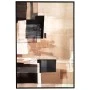 ABSTRACT PAINTING 83X123CM WITH WENGE FRAME ON PRINTED CANVAS