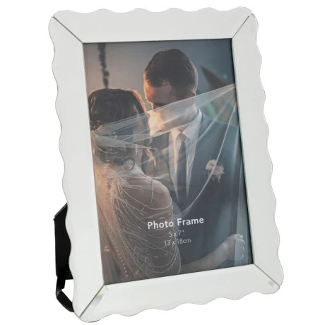 SILVER GLASS PHOTO FRAME 13X18 CM