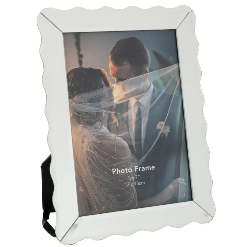 SILVER GLASS PHOTO FRAME 13X18 CM